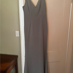 Lulu's Chic Gray Maxi Dress